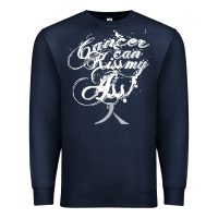 Navy brain cancer t  shirt cancer can kiss my ass! brain ( gray ribbon) t Premium Sweatshirt - linhVisuals