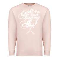 Pale Pink brain cancer t  shirt cancer can kiss my ass! brain ( gray ribbon) t Premium Sweatshirt - linhVisuals