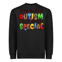 Black look beyond autism and see someone special Heavyweight Sweatshirt - JahusDesignShop
