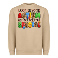 Mushroom look beyond autism and see someone special Heavyweight Sweatshirt - JahusDesignShop