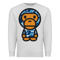 Dove Grey baby milo bape camo Premium Sweatshirt - linhVisuals