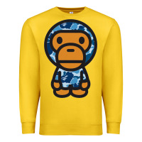 Lemon baby milo bape camo Premium Sweatshirt - linhVisuals