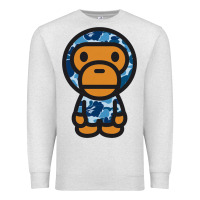 Oatmeal Heather baby milo bape camo Premium Sweatshirt - linhVisuals