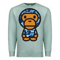 Seafoam baby milo bape camo Premium Sweatshirt - linhVisuals