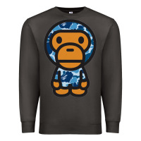 Smoke baby milo bape camo Premium Sweatshirt - linhVisuals