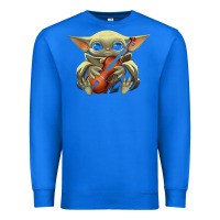 True Royal baby yoda hug violin [tb] Premium Sweatshirt - linhVisuals