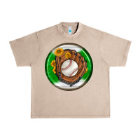 French Oak baseball with sunflower round earrings Urban Heavy Tee - BundleAndBundleShop