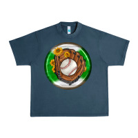 Midnight Navy baseball with sunflower round earrings Urban Heavy Tee - BundleAndBundleShop