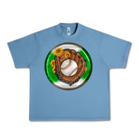 Pebble Blue baseball with sunflower round earrings Urban Heavy Tee - BundleAndBundleShop