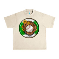 Sandshell baseball with sunflower round earrings Urban Heavy Tee - BundleAndBundleShop