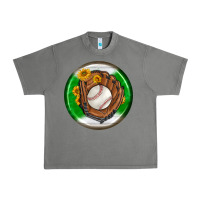 Tornado baseball with sunflower round earrings Urban Heavy Tee - BundleAndBundleShop