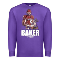 Purple baker mayfield [tb] Premium Sweatshirt - linhVisuals