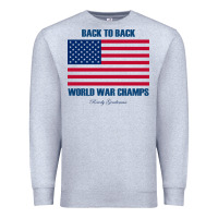 Heather Grey back to back world war champs back [tw] Premium Sweatshirt - linhVisuals