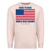 Pale Pink back to back world war champs back [tw] Premium Sweatshirt - linhVisuals
