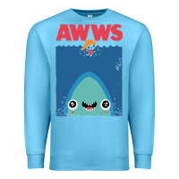 Ocean Blue awws Premium Sweatshirt - linhVisuals