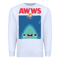 White awws Premium Sweatshirt - linhVisuals