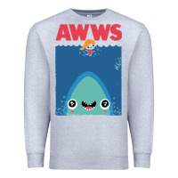 Heather Grey awws Premium Sweatshirt - linhVisuals
