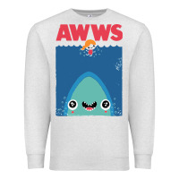 Oatmeal Heather awws Premium Sweatshirt - linhVisuals