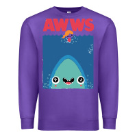 Purple awws Premium Sweatshirt - linhVisuals