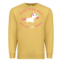 Antique Gold i'm a little horse Premium Sweatshirt - linhVisuals