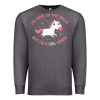Charcoal Heather i'm a little horse Premium Sweatshirt - linhVisuals