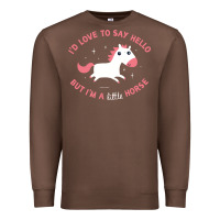 Chestnut i'm a little horse Premium Sweatshirt - linhVisuals
