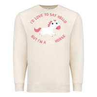 Sandshell i'm a little horse Premium Sweatshirt - linhVisuals