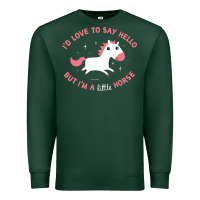 Sports Green i'm a little horse Premium Sweatshirt - linhVisuals