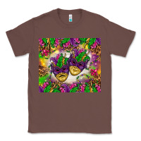 Chestnut Mardi Gras masks tumbler Classic Tee - HowdyJamesFarm