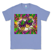 Colony Blue Mardi Gras masks tumbler Classic Tee - HowdyJamesFarm