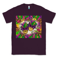 Plum Mardi Gras masks tumbler Classic Tee - HowdyJamesFarm