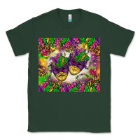Sports Green Mardi Gras masks tumbler Classic Tee - HowdyJamesFarm