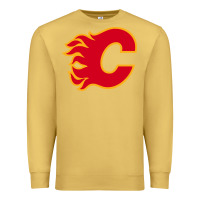 Antique Gold the-flames-calgary-sports Premium Sweatshirt - linhVisuals