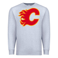 Heather Grey the-flames-calgary-sports Premium Sweatshirt - linhVisuals