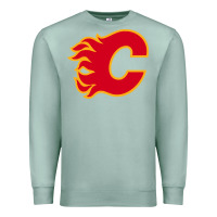 Seafoam the-flames-calgary-sports Premium Sweatshirt - linhVisuals