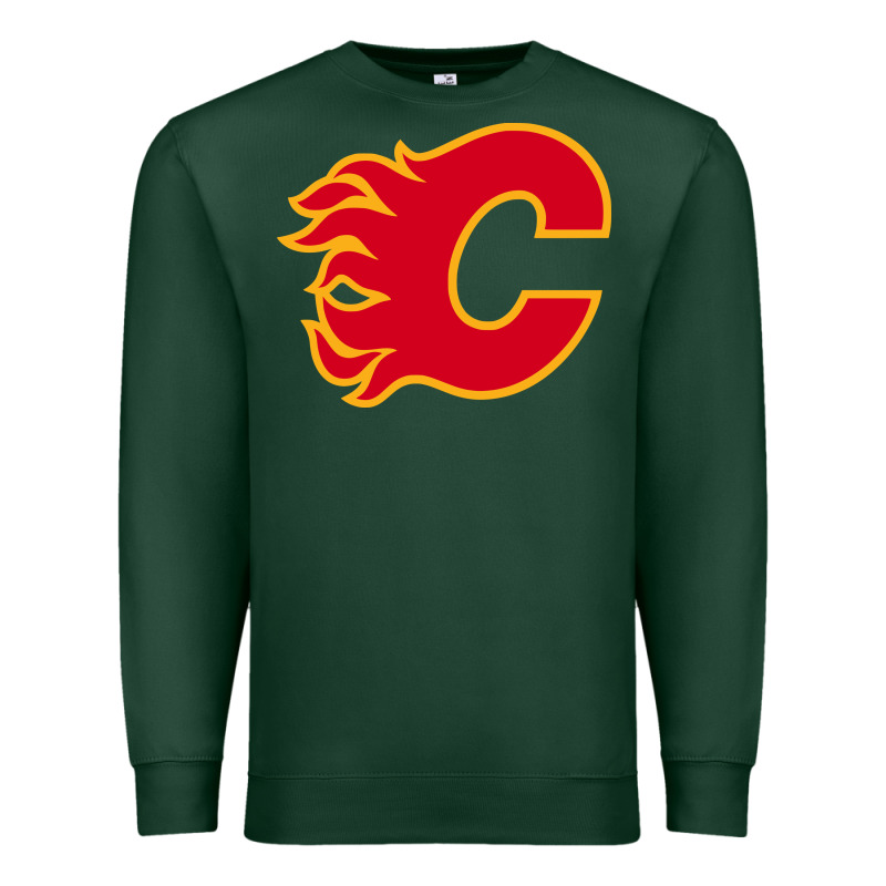 The-flames-calgary-sports Premium Sweatshirt by linhVisuals | Teevron