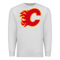 Dove Grey the-flames-calgary-sports Premium Sweatshirt - linhVisuals