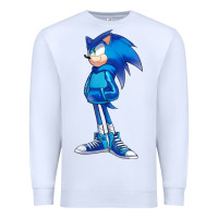 White Söniĉ Kids Premium Sweatshirt - linhVisuals
