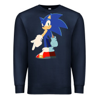 Navy Söniĉ Kids Premium Sweatshirt - linhVisuals