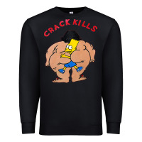 Black bart crack kills Premium Sweatshirt - linhVisuals