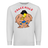 Dove Grey bart crack kills Premium Sweatshirt - linhVisuals