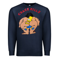Navy bart crack kills Premium Sweatshirt - linhVisuals