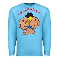 Ocean Blue bart crack kills Premium Sweatshirt - linhVisuals
