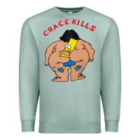 Bart Crack Kills Premium Sweatshirt | Teevron