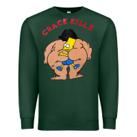Sports Green bart crack kills Premium Sweatshirt - linhVisuals