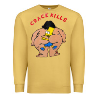 Antique Gold bart crack kills Premium Sweatshirt - linhVisuals