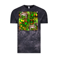 Cloud Black St. Patrick's Donkey With Leprechaun Vintage Tee - FaDigitalArtStudio