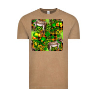 Vintage Coffee St. Patrick's Donkey With Leprechaun Vintage Tee - FaDigitalArtStudio