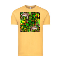 Vintage Mustard St. Patrick's Donkey With Leprechaun Vintage Tee - FaDigitalArtStudio