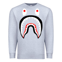 Heather Grey bape shark [tb] Premium Sweatshirt - linhVisuals